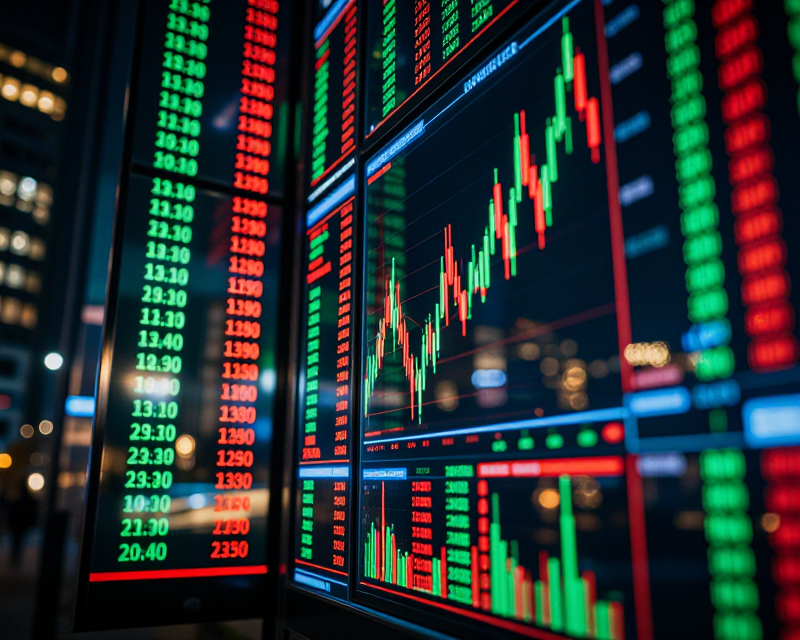 Digital Stock Market Display