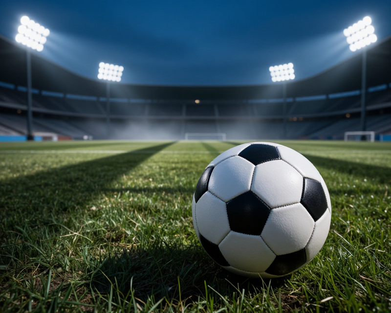 A cinematic football scene