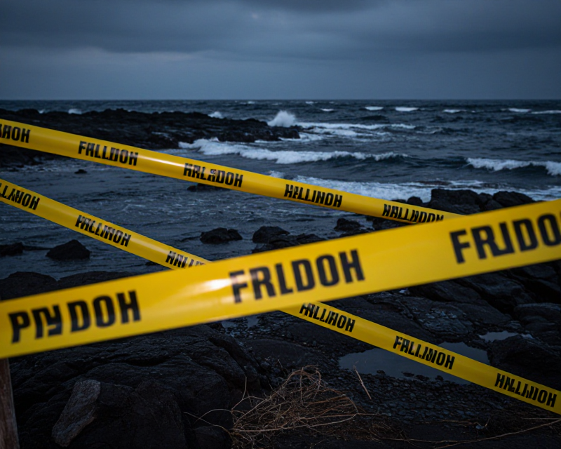 Symbolic investigation scene in Jeju