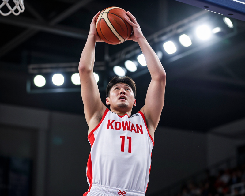 South Korean Basketball Action