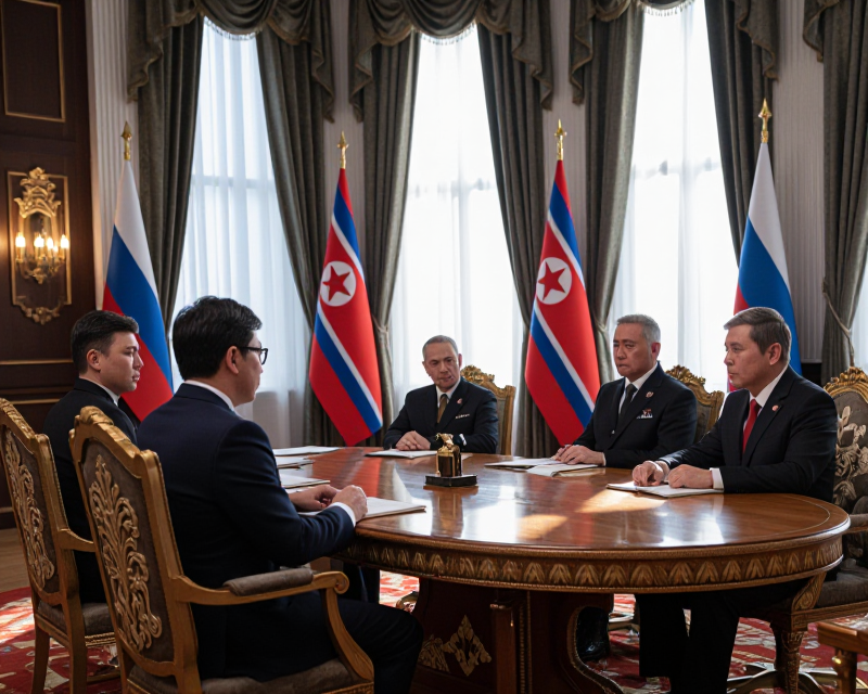 Diplomatic atmosphere of North Korea and Russia