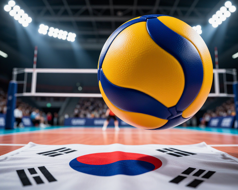 Dynamic Volleyball Action