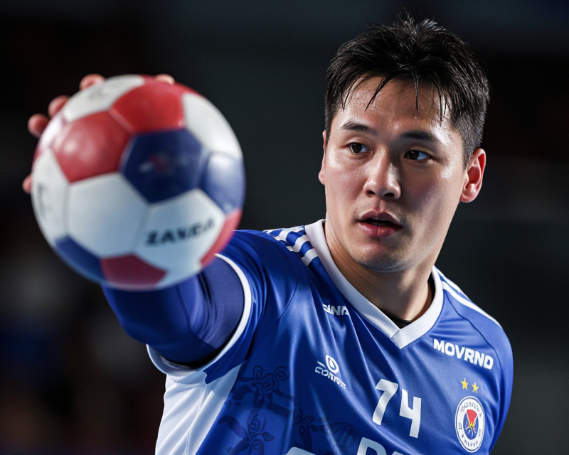 Intense Handball Action