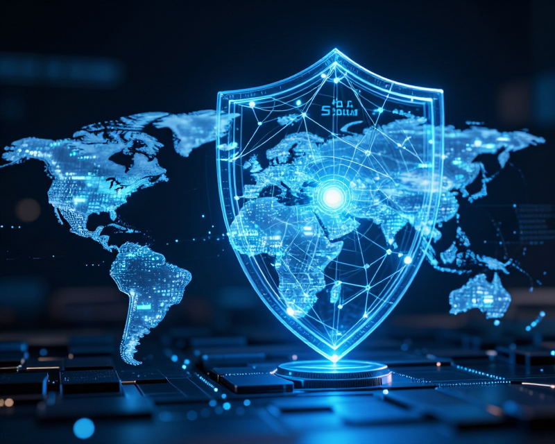 Cybersecurity and Global Diplomacy Concept