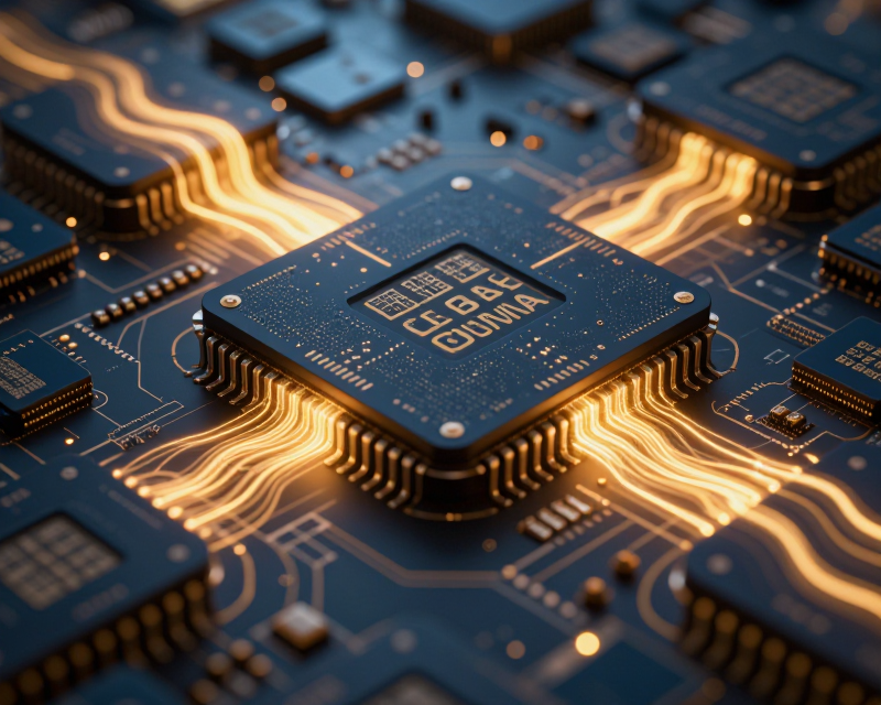 High-tech Semiconductor Export Concept
