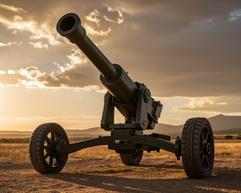 K9 Howitzer in Spanish Landscape